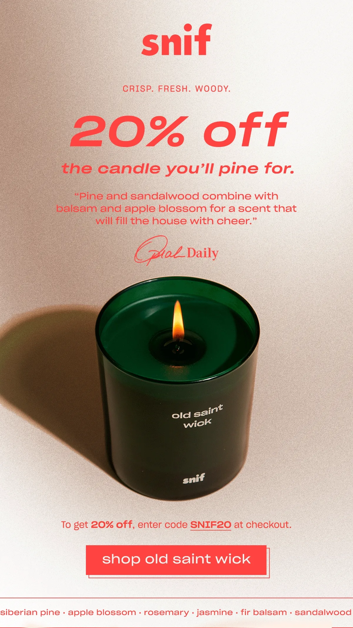 Get 20% off Old Saint Wick with code SNIF20 ↗