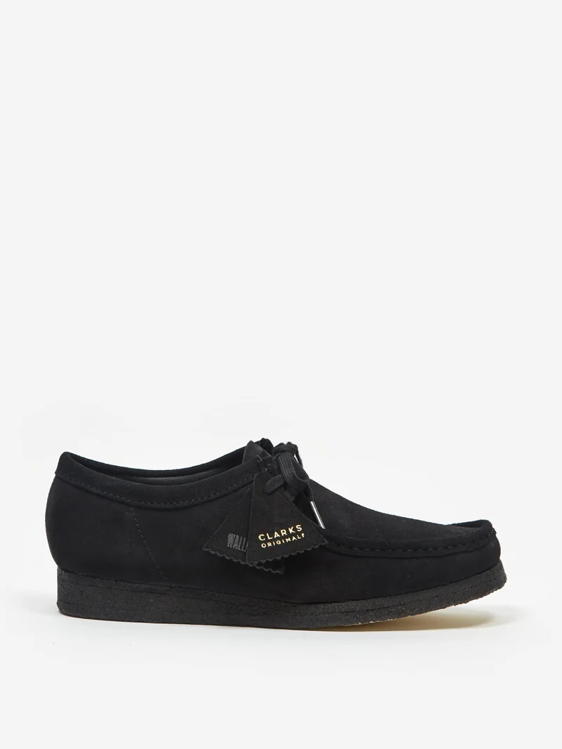 Image of Clarks Originals Wallabee W - Black Suede