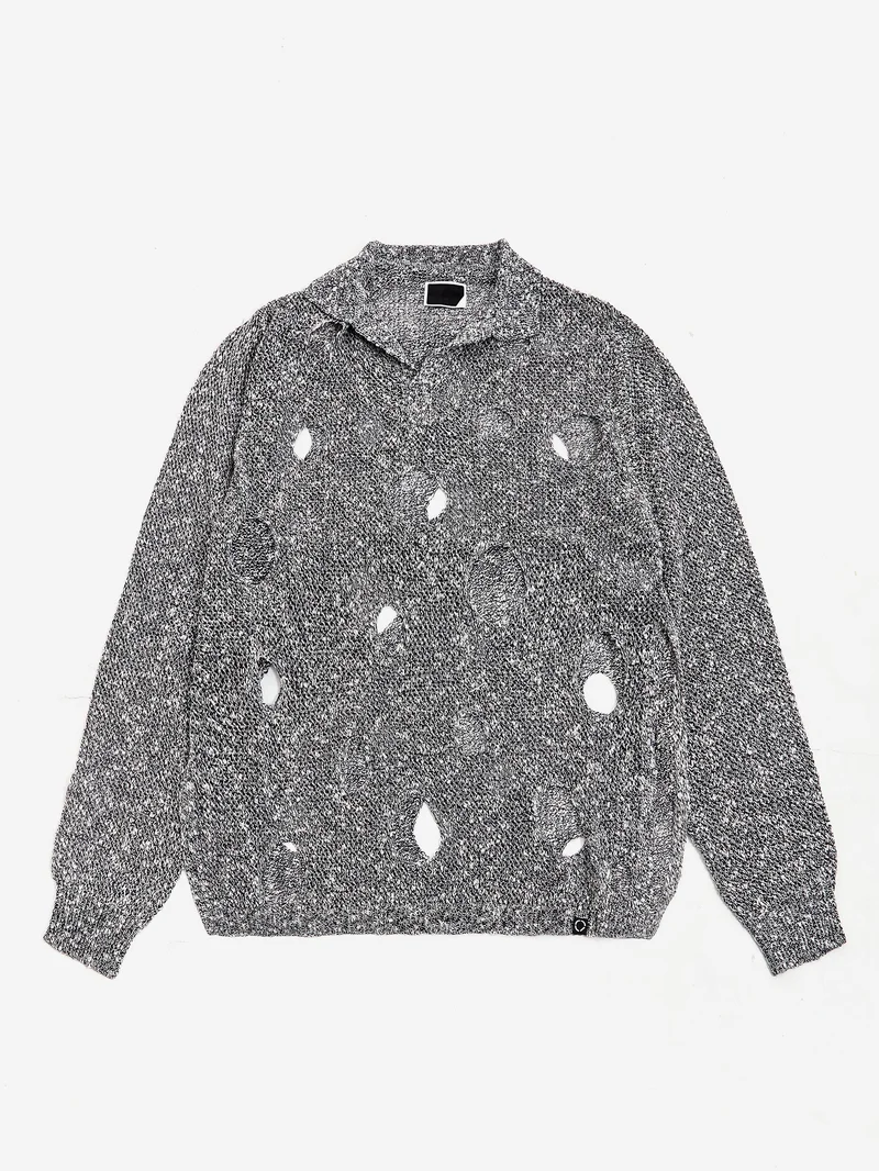 Image of Phingerin Hole Knit Skipper - Navy