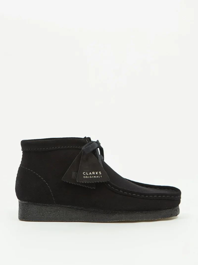 Image of Clarks Originals Wallabee Boot W - Black Suede