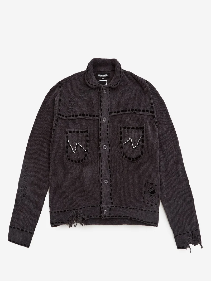 Image of Neighborhood x Phingerin Savage Knit - Charcoal