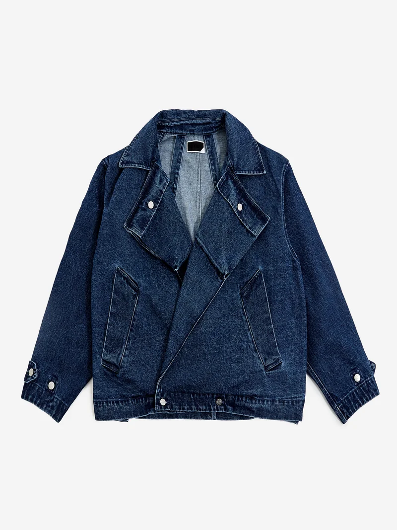Image of Phingerin Denim Twin Short Coat - Blue