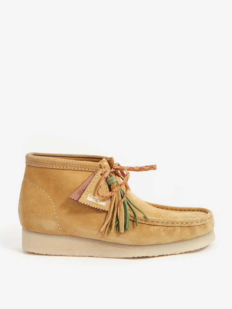 Image of Clarks Originals Wallabee Boot - Golden Tan Suede