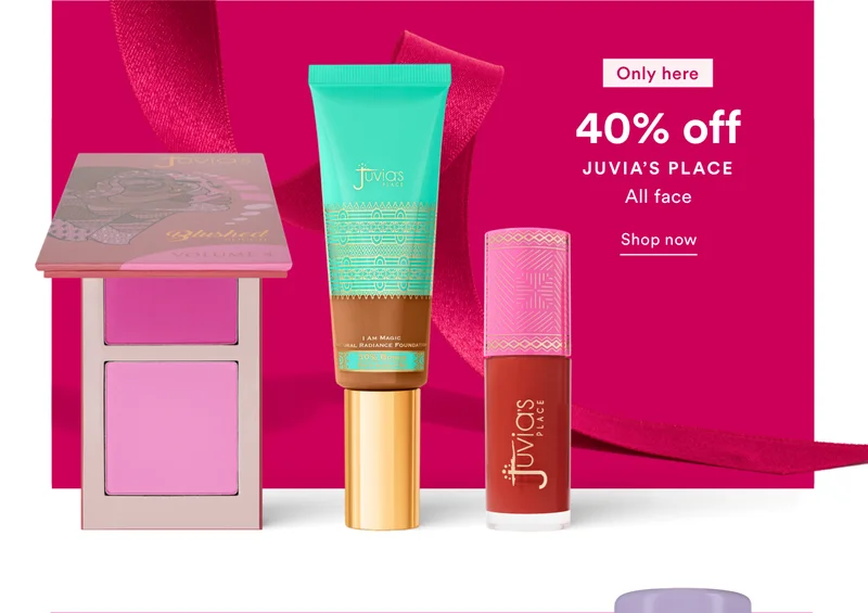 40% off | Juvia's Place | All face | Only here | Shop now