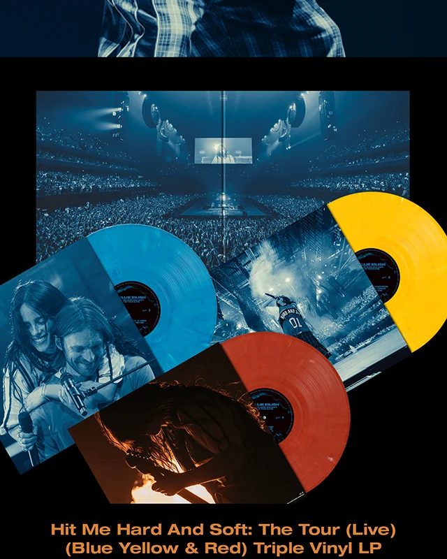 Hit Me Hard And Soft The Tour Live Blue Yellow And Red Triple Vinyl LP