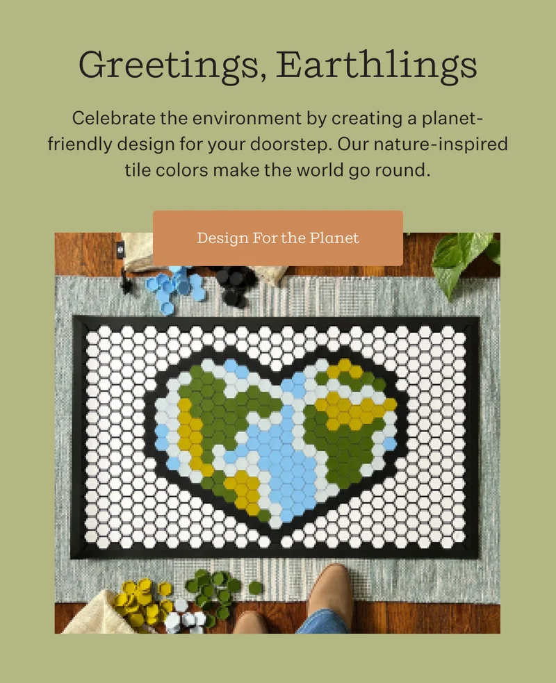 D-I-Y F-R-I-D-A-Y | Our weekly series celebrates the at-home design skills of our community. Here we highlight our favorite designs right now, like this spring-centric mat by @amelia_blake. | Shop Tile Mats