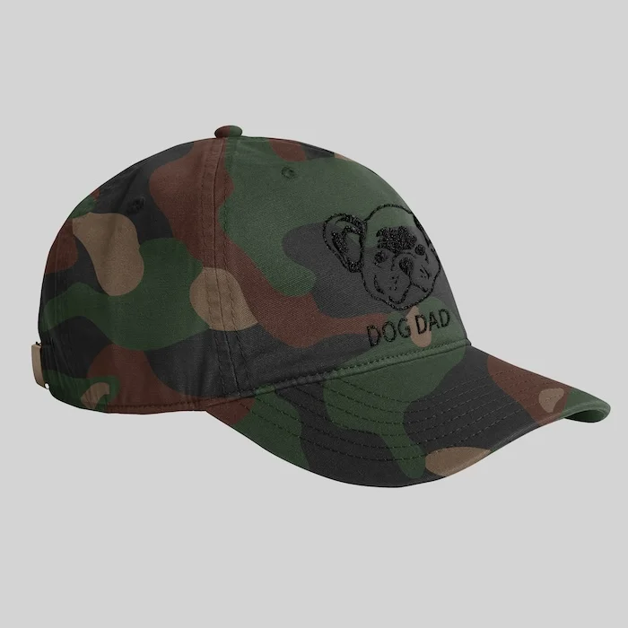 Custom Embroidered Pet Face Dad Cap