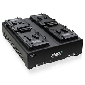 Core SWX MACH-Q4S Four-Position V-Mount Rapid Charger for 4x 98Wh Batteries