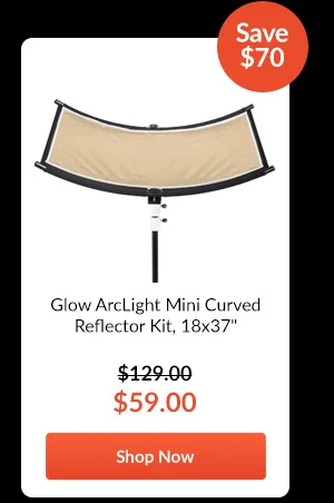 Glow ArcLight Mini Curved Reflector Kit, 18x37inches