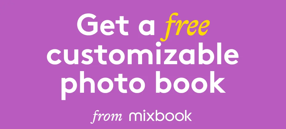 Get a free customizable photo book from mixbook