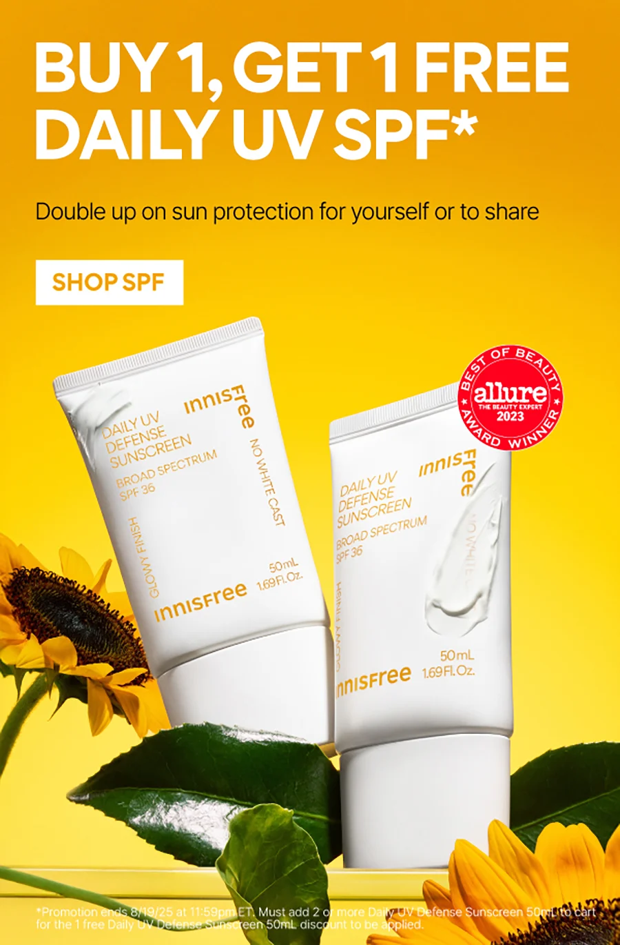 BOGO FREE Daily UV Defense Sunscreen