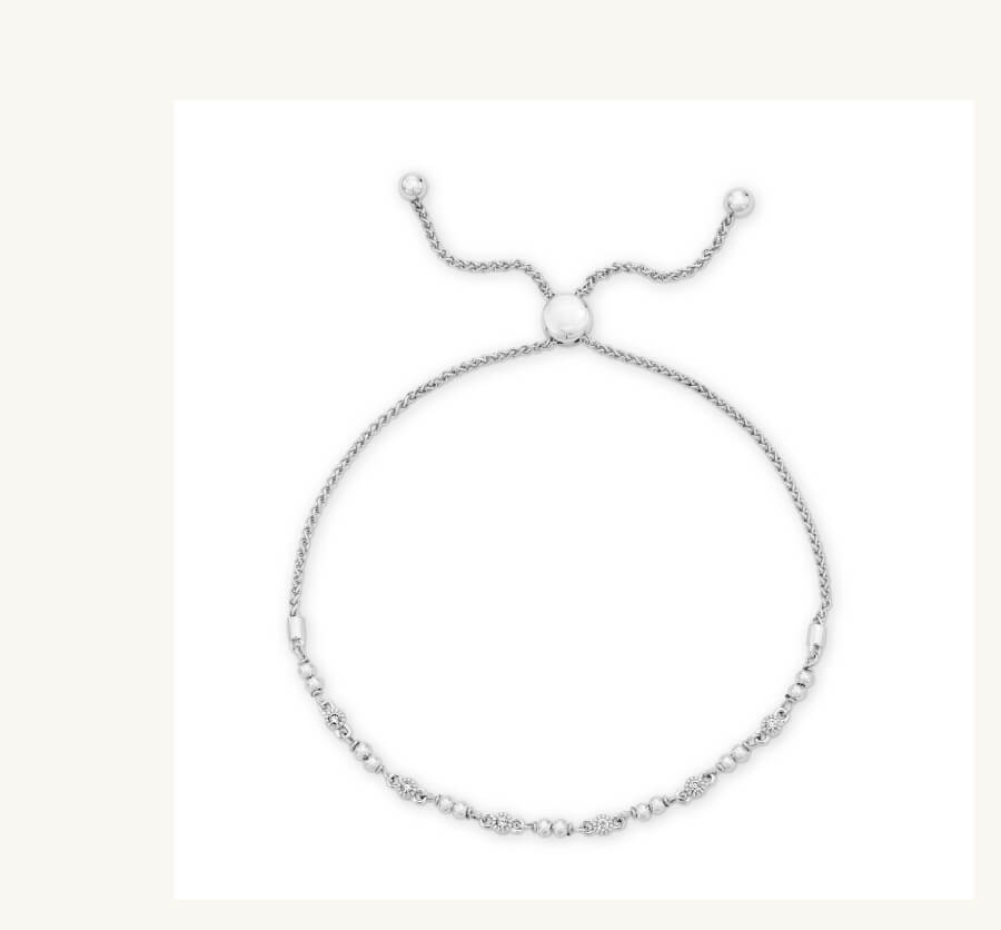 Vanessa 0.1ct tw Lab-Grown Diamond Slider Bracelet