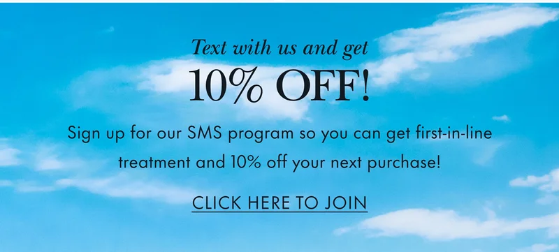 Text with and get 10% off!