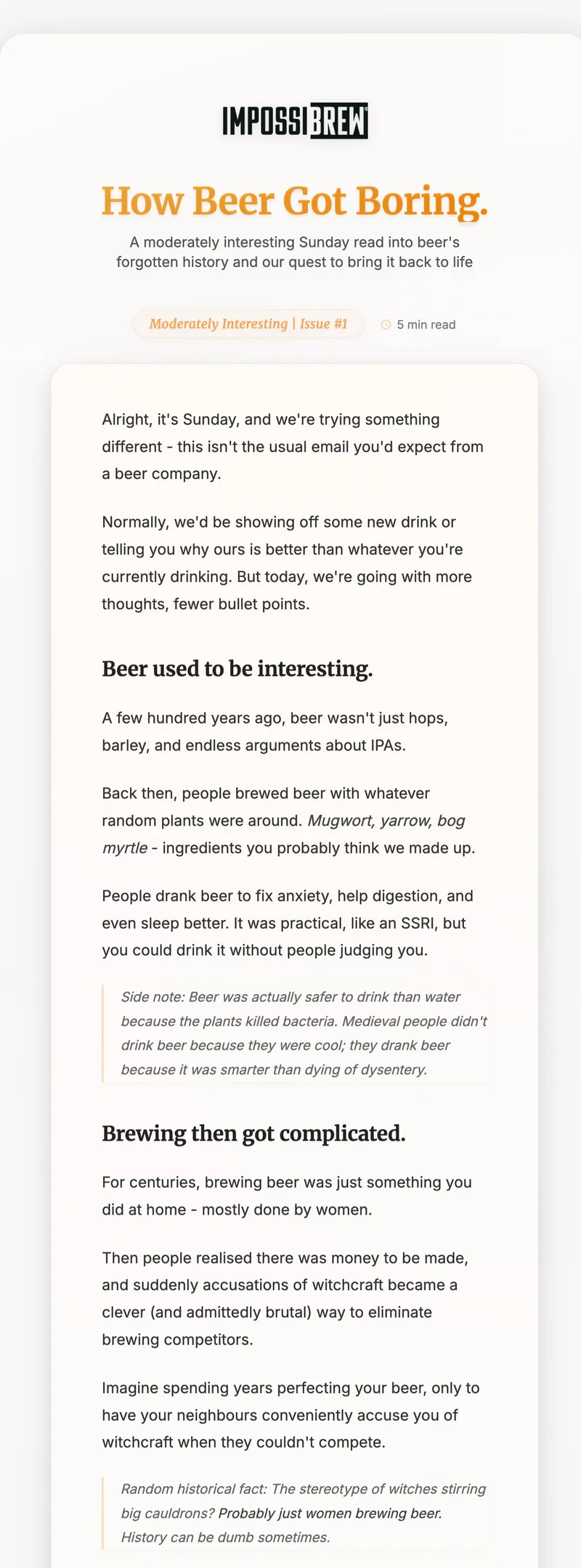 How Beer Got Boring.