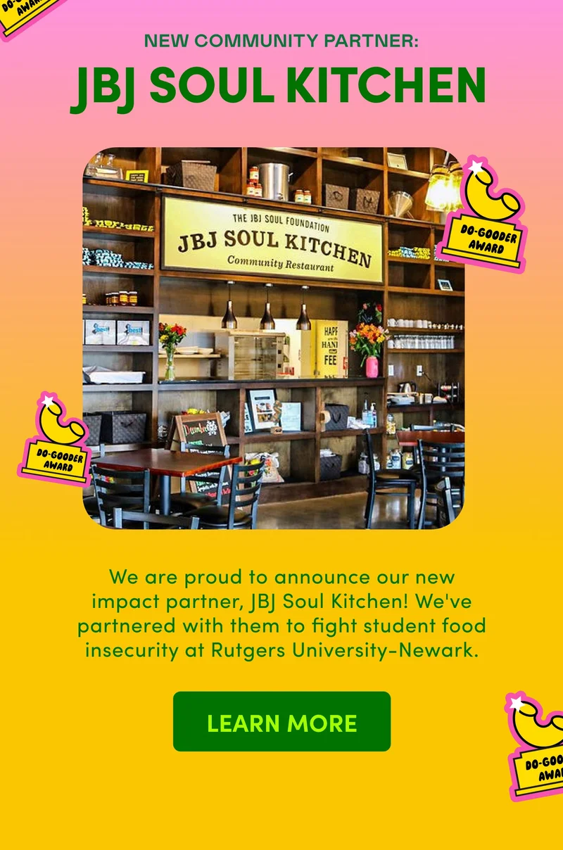 NEW COMMUNITY PARTNER: JBJ SOUL KITCHEN