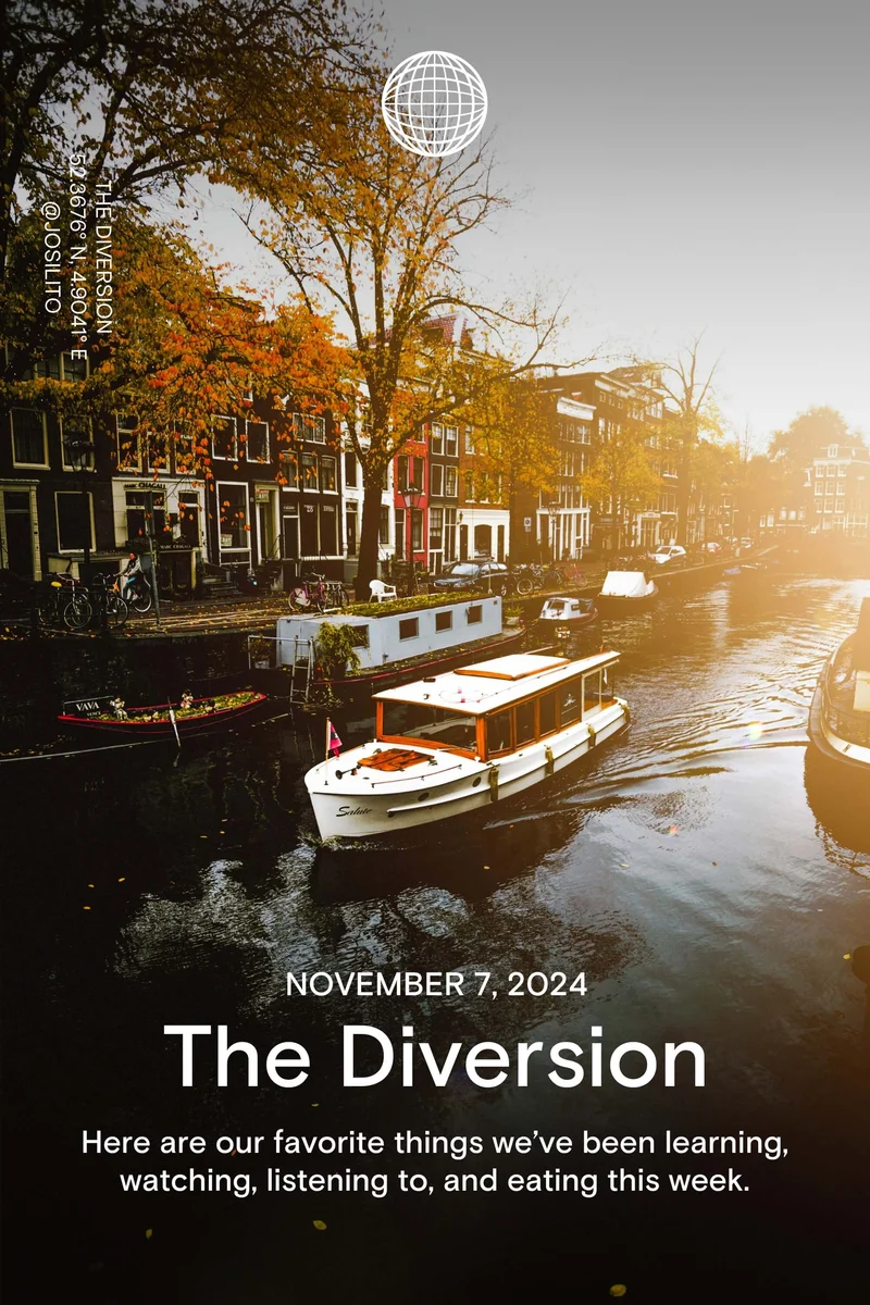 Western Rise: November 7, 2024 - The Diversion - Here are our favorite things we’ve been learning, watching, listening to, and eating this week.Western Rise: July 11, 2024 - The Diversion - Here are our favorite things we’ve been learning, watching, listening to, and eating this week.