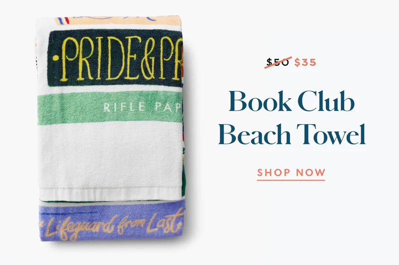 Book Club Beach Towel