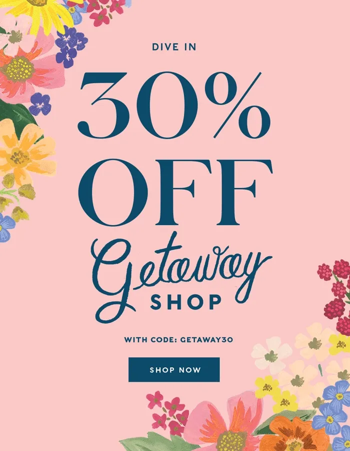 30% Off: Getaway Shop