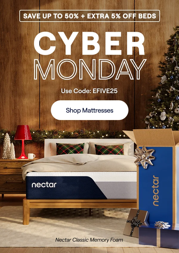 Save Up to 50% + Extra 5% on Mattresses* (Memory Foam or Hybrid). Code: discount code