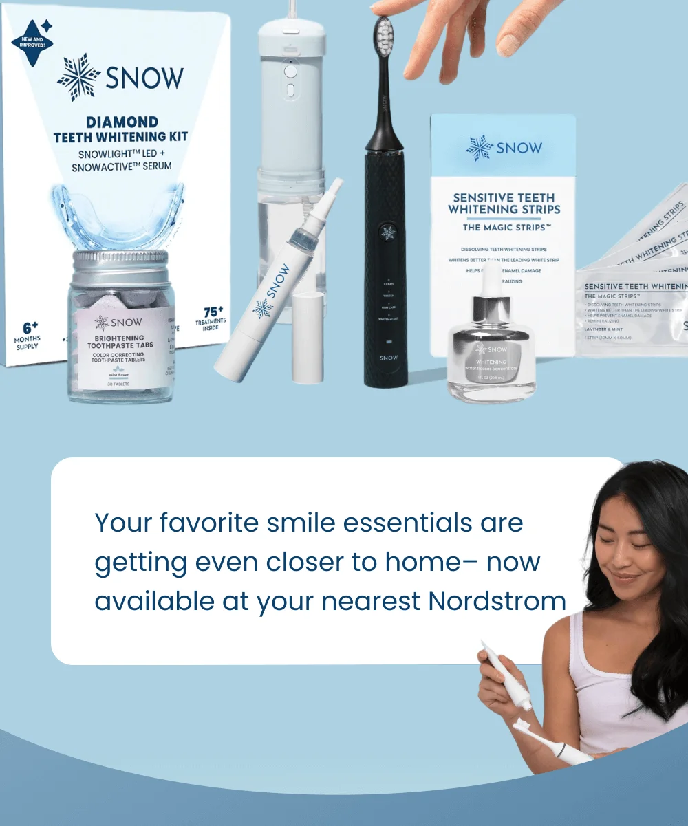 Your favorite smile essentials are getting even closer to home– now available at your nearest Nordstrom.
