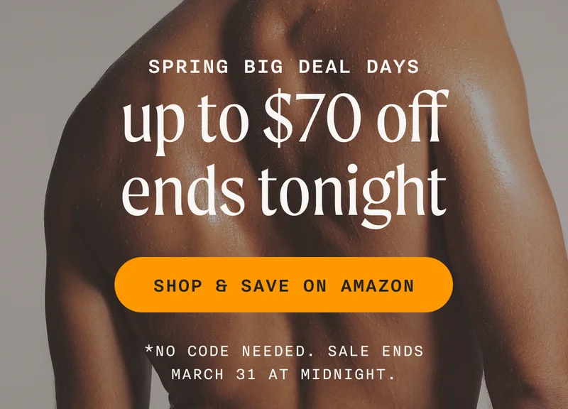 Spring Big Deal Days - Up To $70 Off Ends Tonight - SHOP & SAVE ON AMAZON - *No code needed. Sale ends March 31 at midnight.