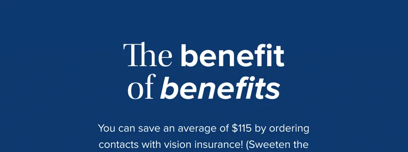 The benefit of benefits