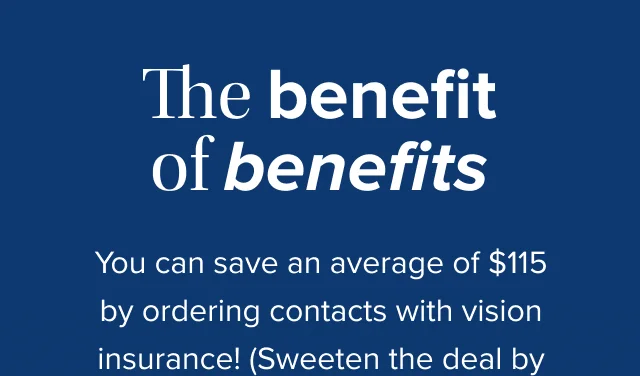 The benefit of benefits