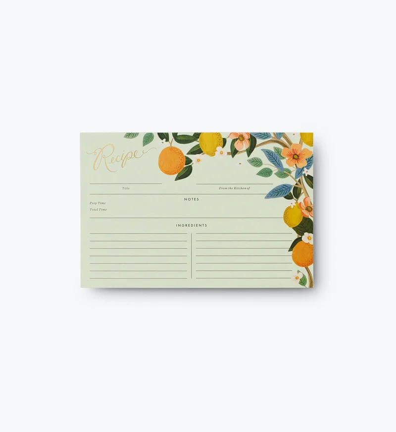 Image of Recipe Cards - Citrus Grove