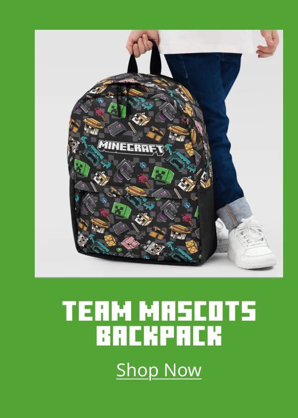 Minecraft Backpack Mascot Pattern
