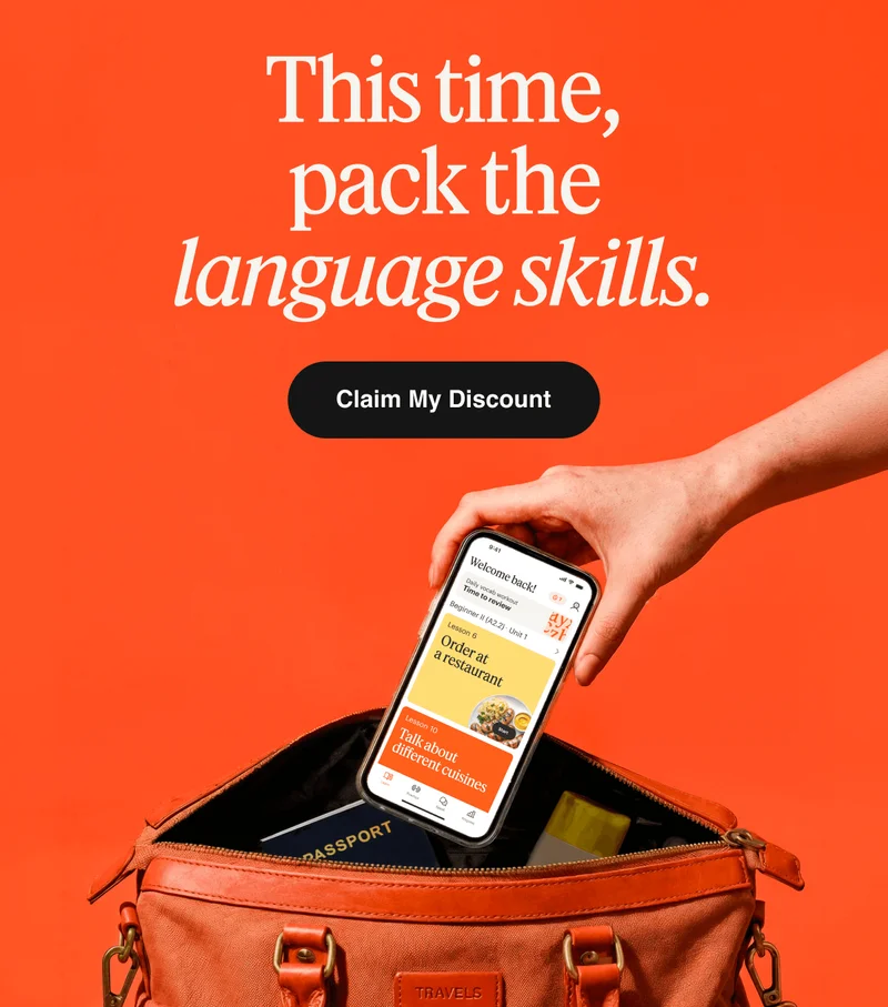 This time, pack the language skills