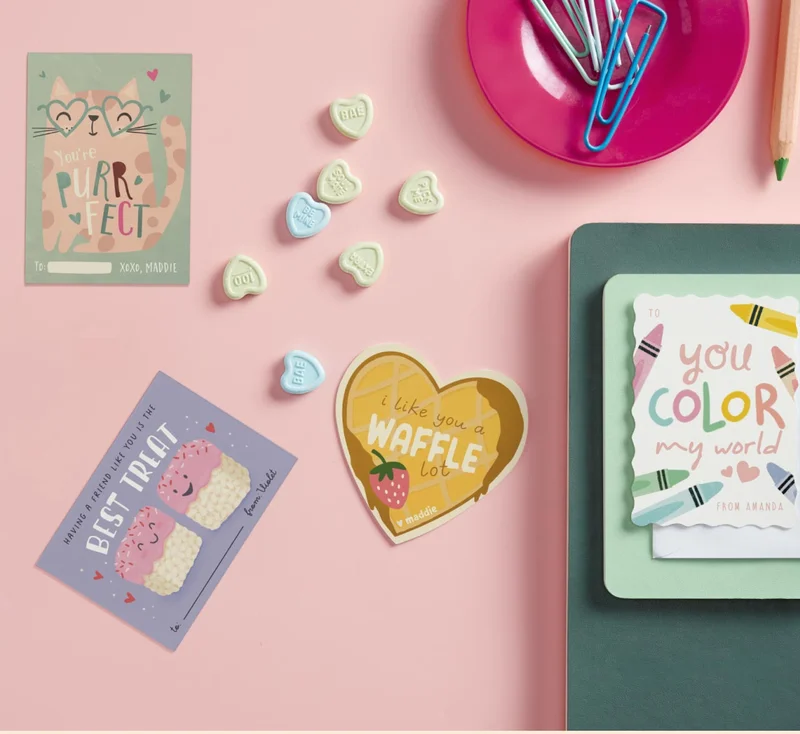 Handrawn Wavy Border, Purr-Fect Valentine