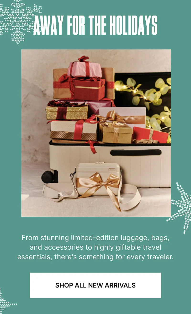 From stunning limited-edition luggage, bags, and accessories to highly giftable travel essentials, there's something for every traveler.