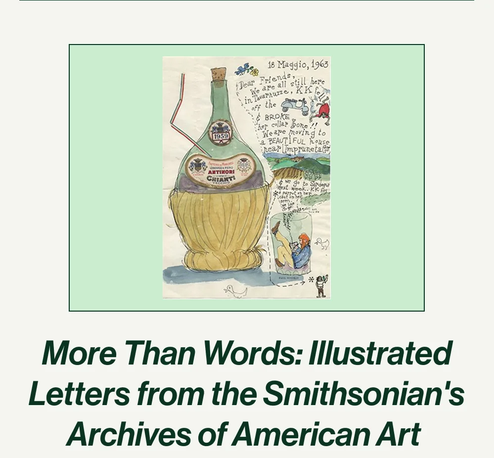 More than Words: Illustrated Letters from the Smithsonian's Archives of American Art by Liza Kirwin