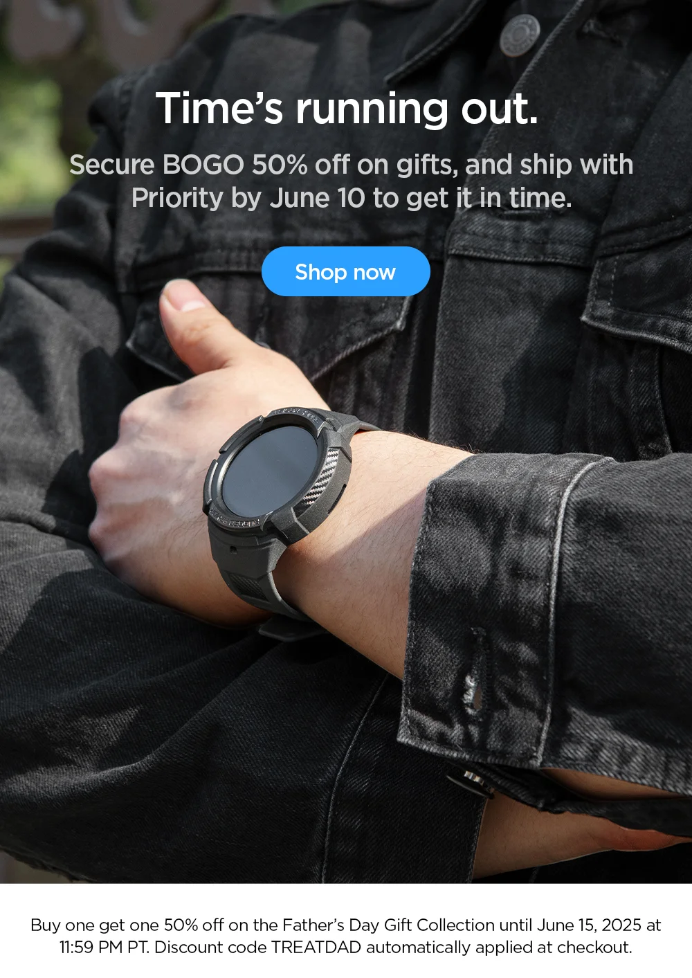 Time’s running out. Secure BOGO 50% off on gifts, and ship with Priority by June 10 to get it in time. Shop gifts now.