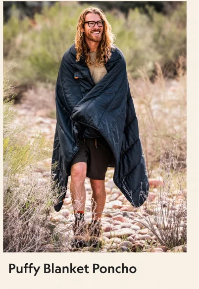 Puffy Blanket Poncho
