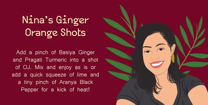 Nina's Ginger Orange Shots
