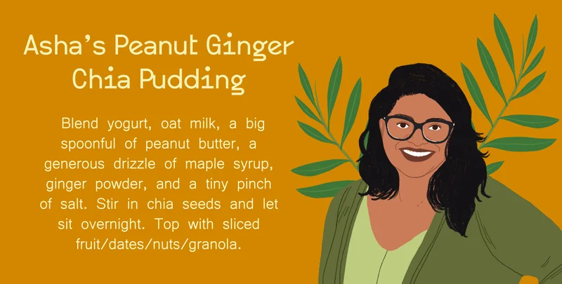 Asha's Peanut Ginger Chia Pudding