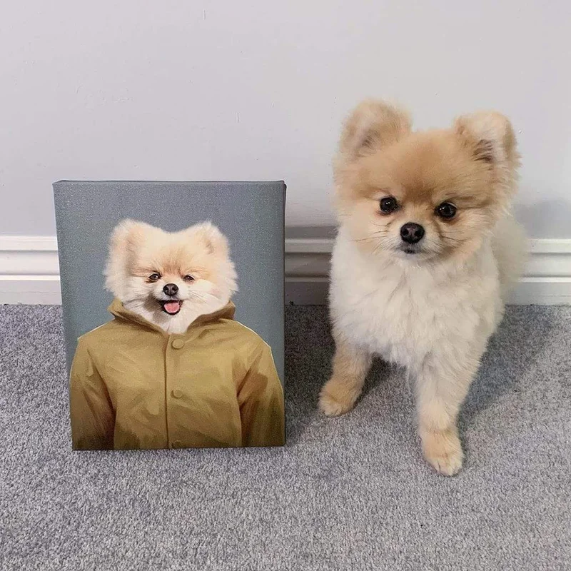 Image of Custom Crown and Paw Halloween Pet Portrait