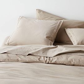 Favorite Washed Organic Cotton Sand Beige Sheet Set