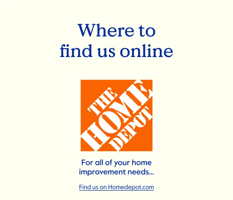 Find us on Homedepot.com