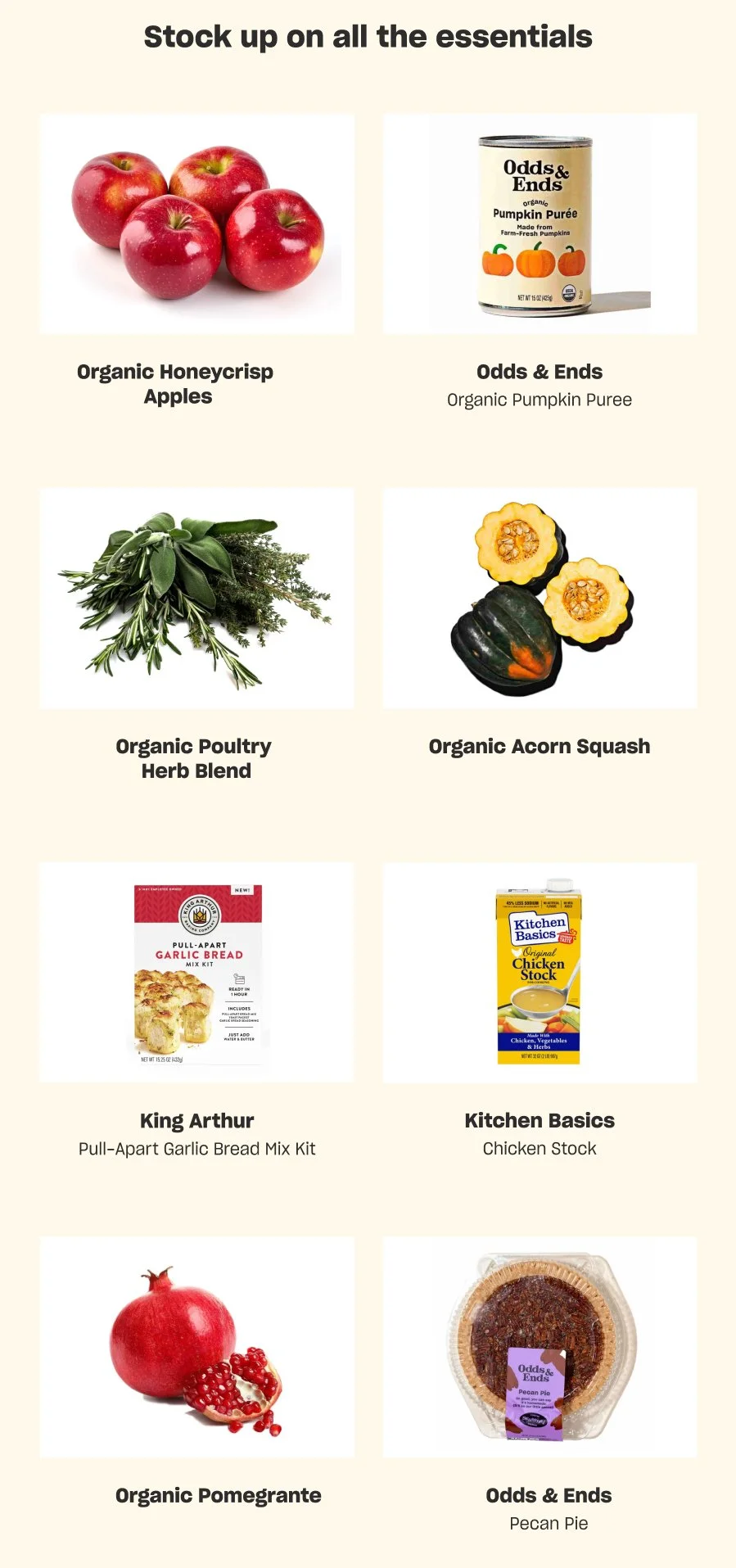 Stock up on all the essentials