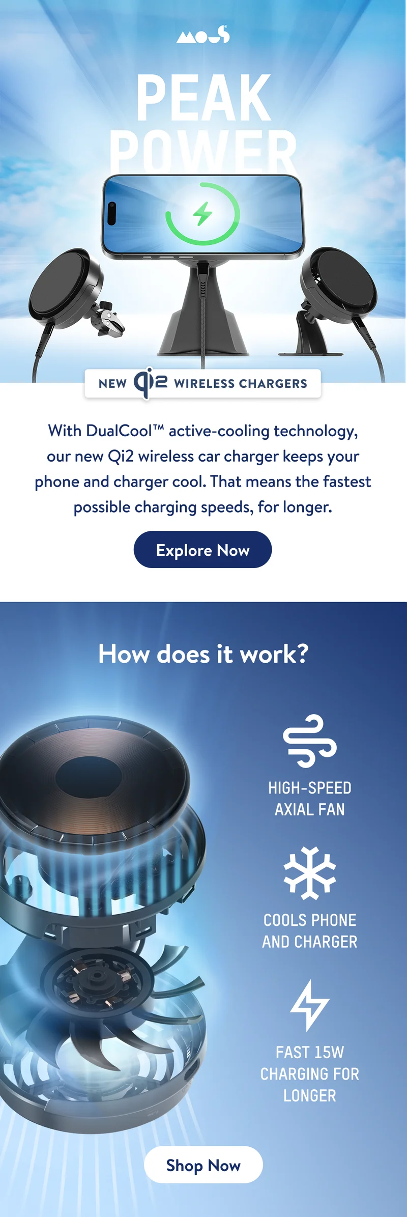 The active cooling car charger