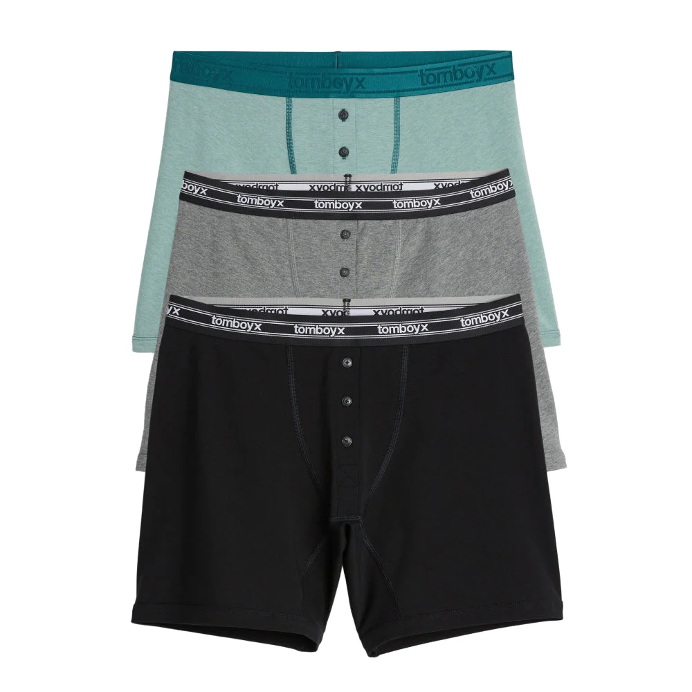 Image of 6" Fly Boxer Briefs 3-Pack - Holiday Classics