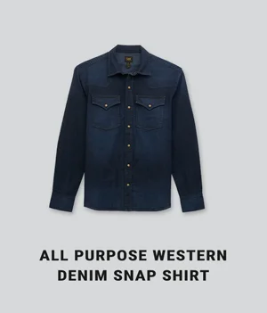 All Purpose Western Denim Snap Shirt