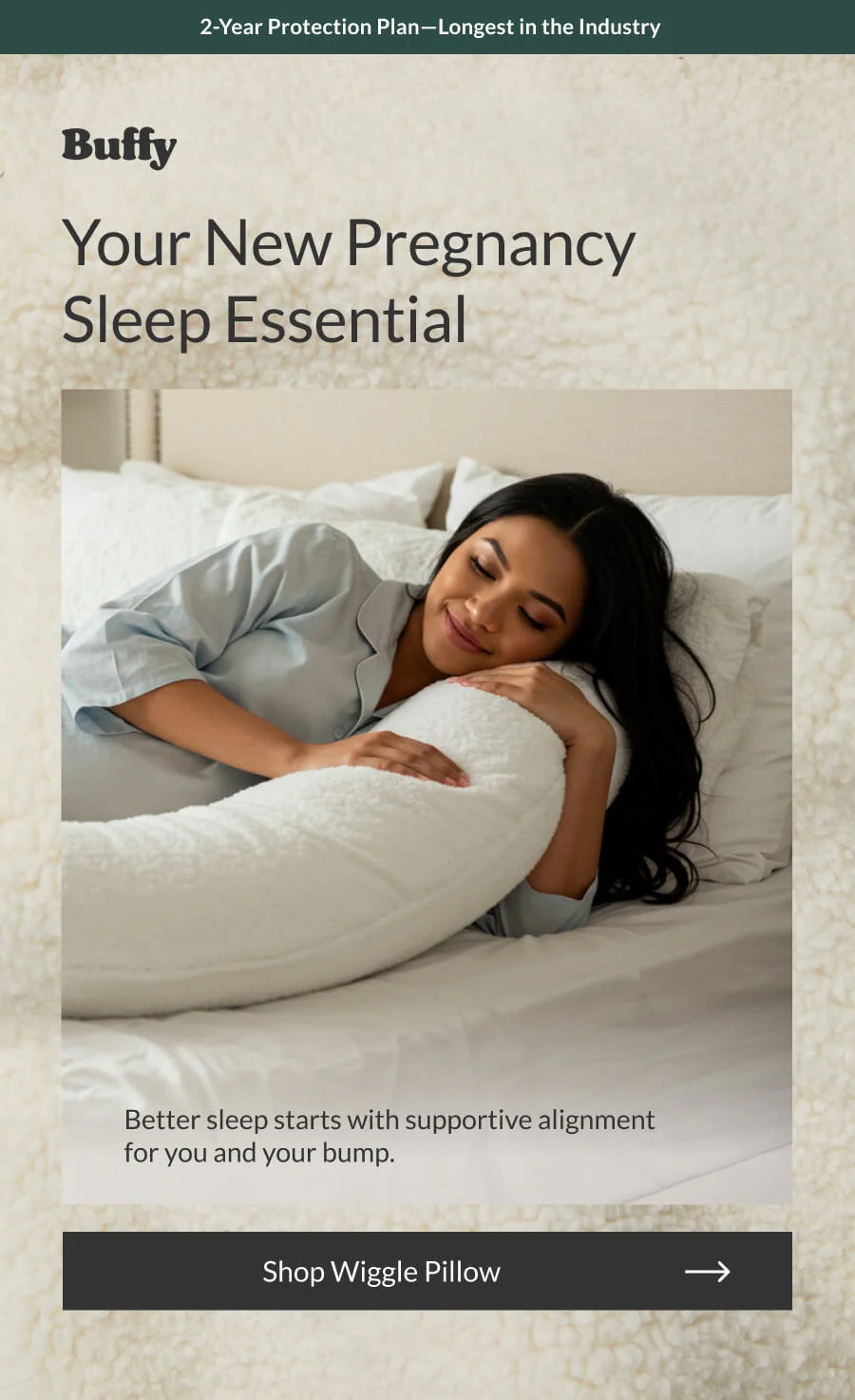 Your New Pregnancy Sleep Essential - Shop Wiggle Pillow