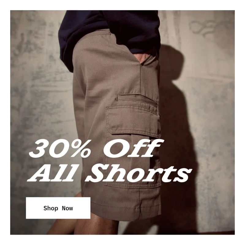 30% off all shorts. Shop Now.