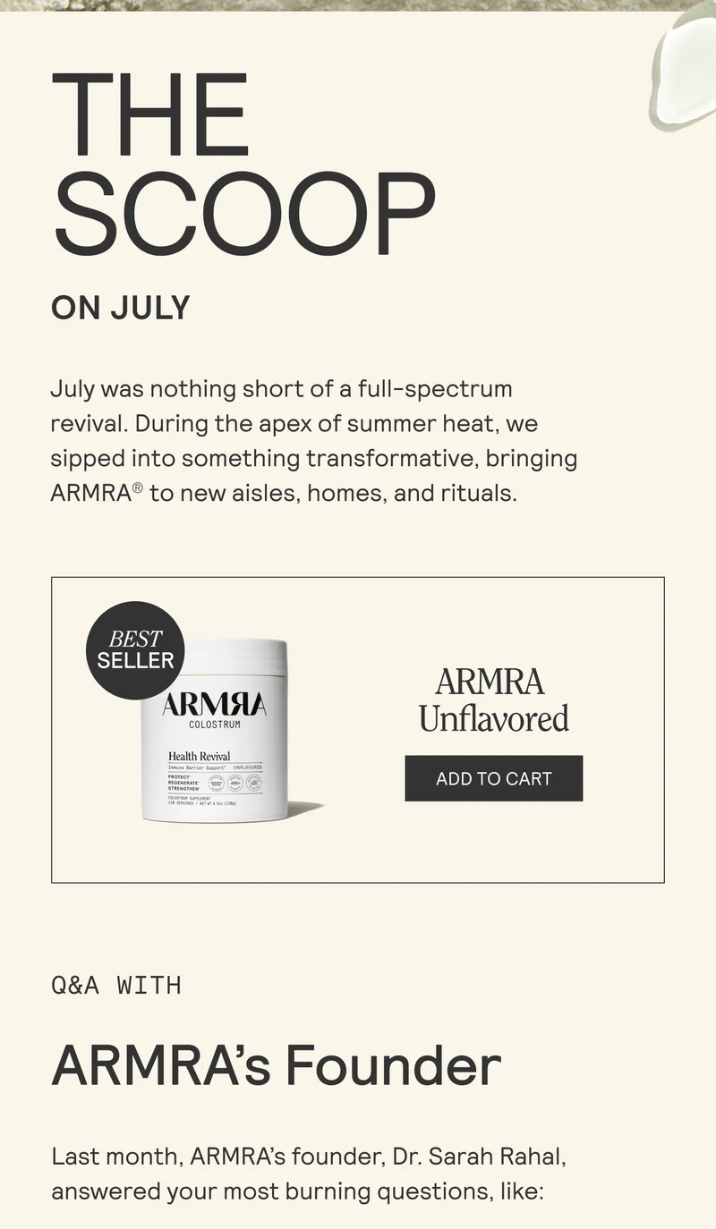 THE SCOOP ON JULY