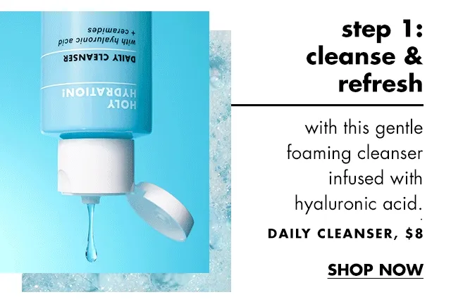 Step 1: Cleanse & refresh