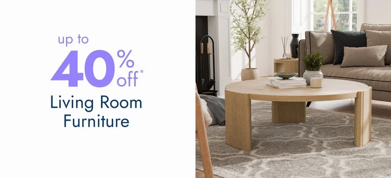 Save on Living Room Furniture - up to 40% off