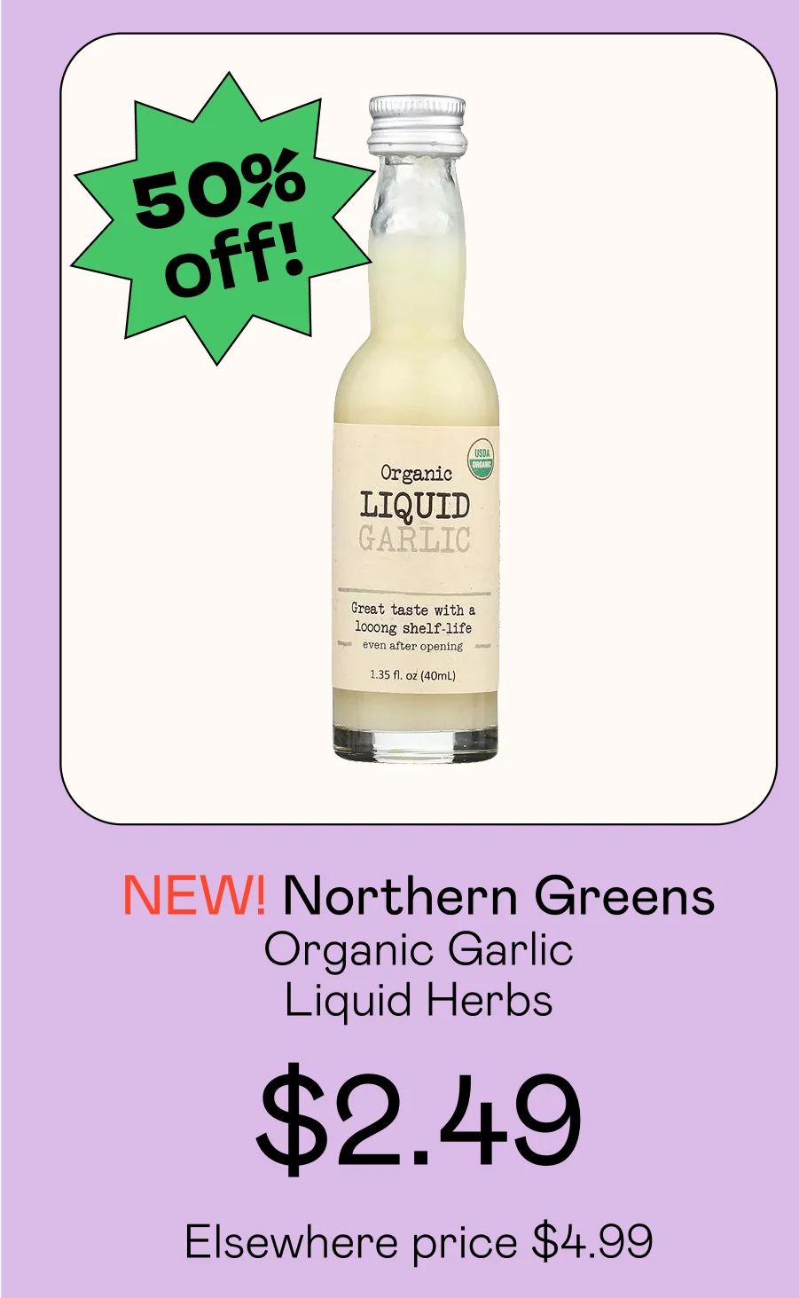 Organic Garlic Liquid Herbs